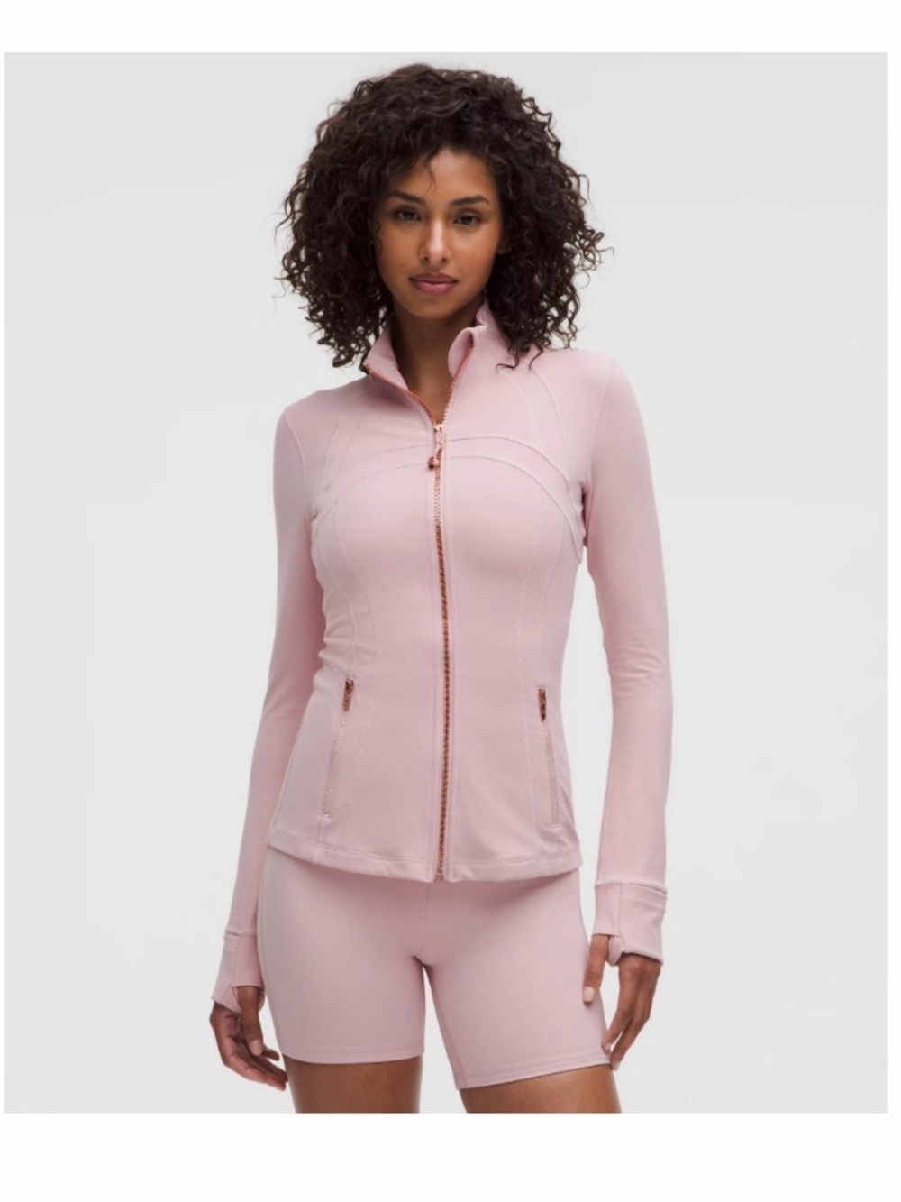 lululemon athletica define jacket nulu in pink haze/rose gold